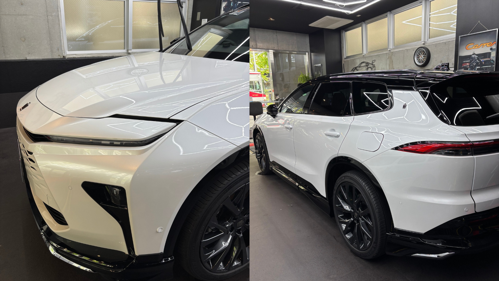 TOYOTA CROWN ESTATE ブラック×プレシャスホワイトパールにトータルコーティング