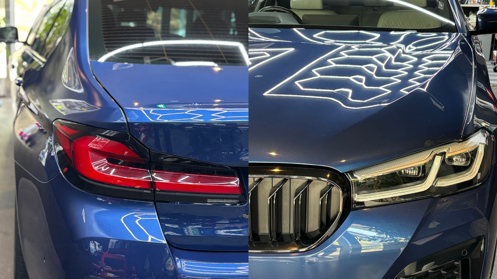 BMW 530e インペリアル・ブルーにLUXIA5
