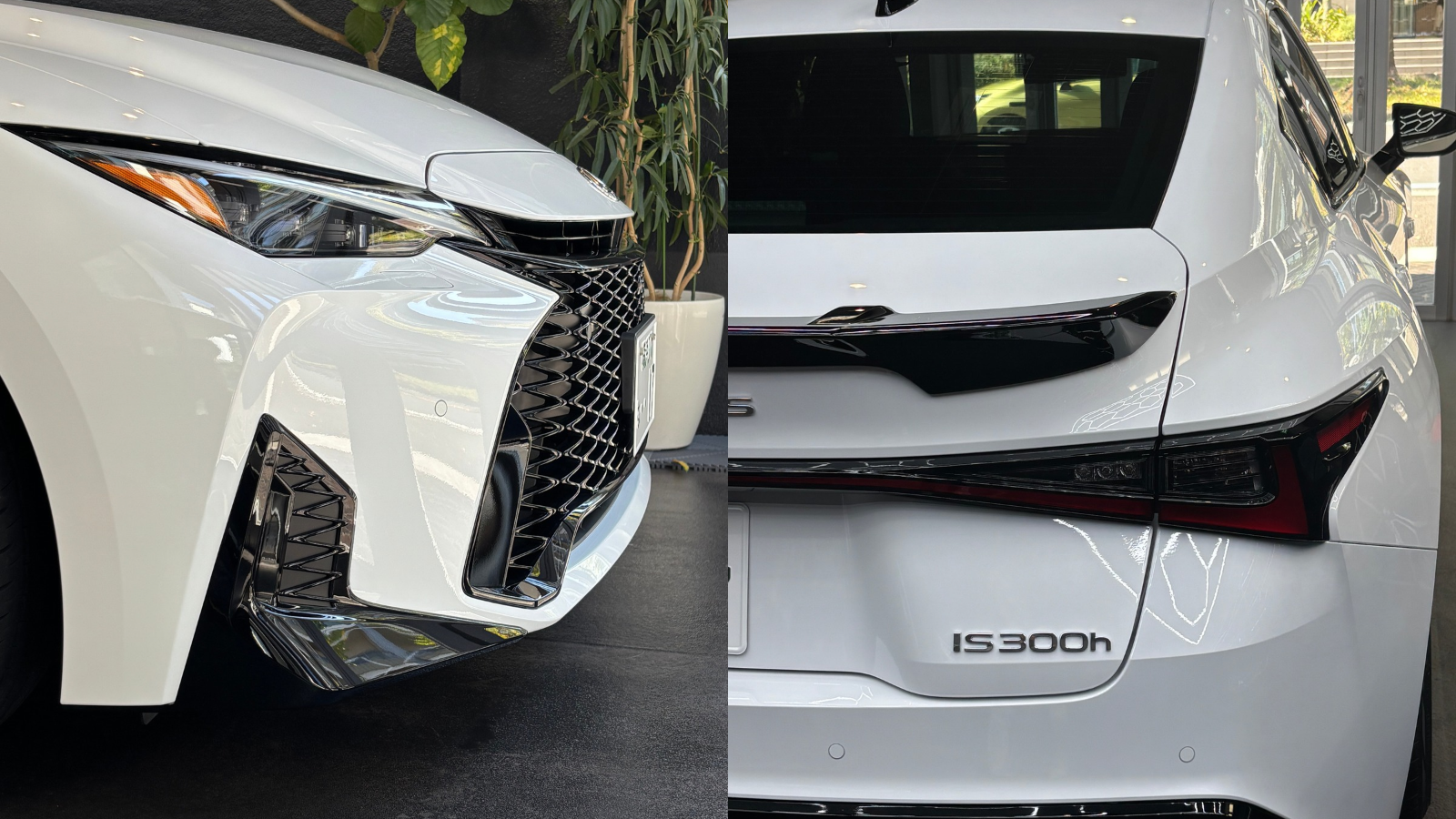 LEXUS IS350h ホワイトノーヴァガラスフレークにLUXIA5