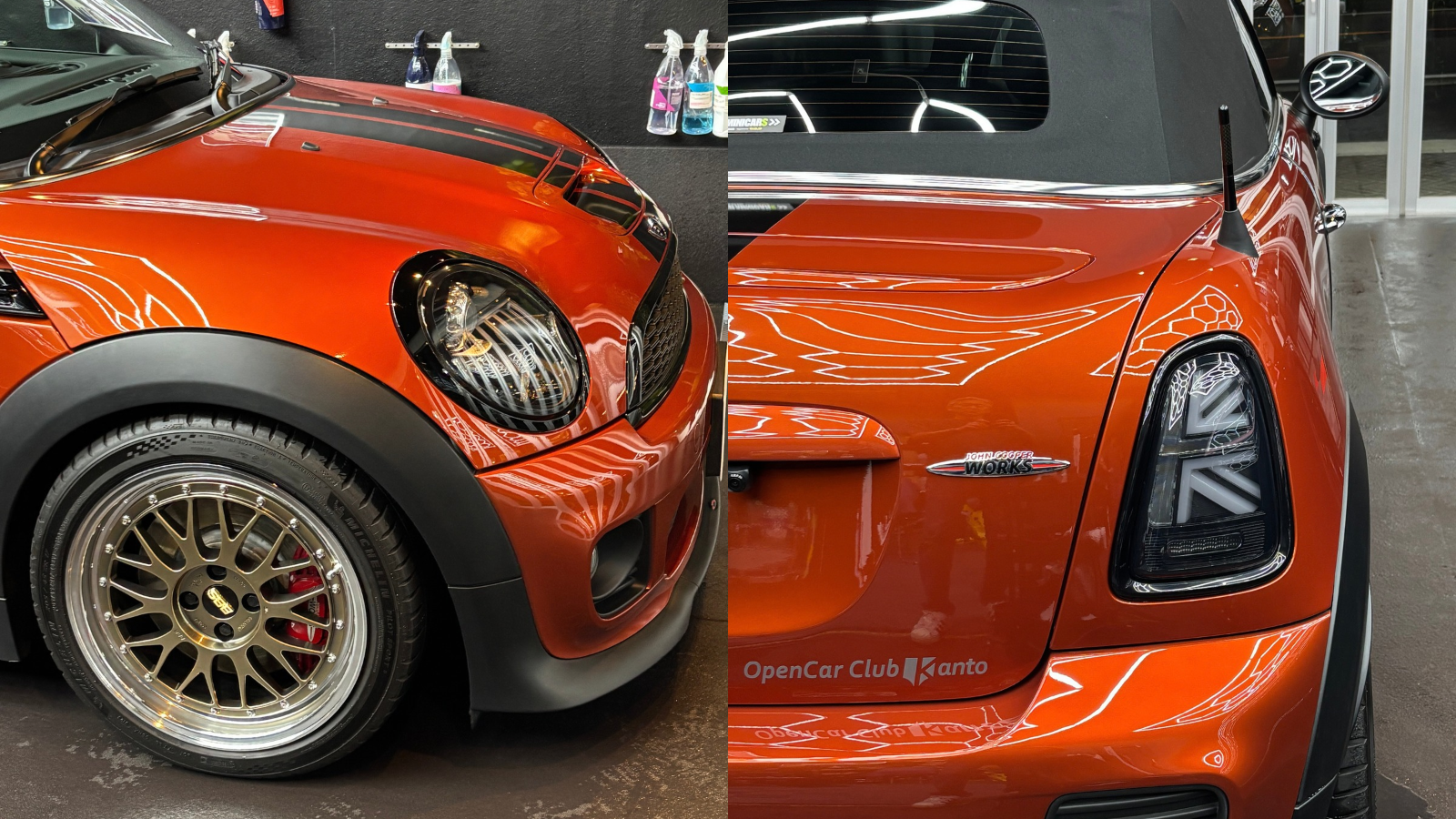 MINI JCW Roadster スパイス・オレンジをLUXIA5でリフレッシュ